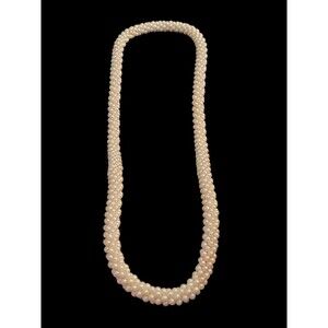 Vintage 22" Rope Faux Pearl Necklace